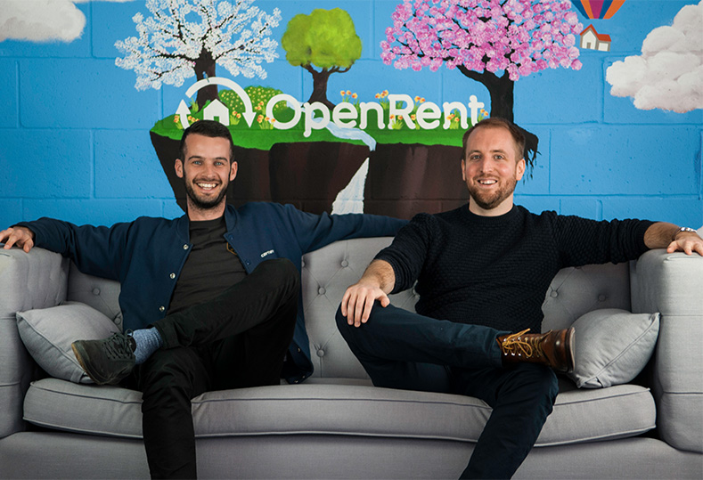 A photo of Daz and Adam: cofounders of OpenRent